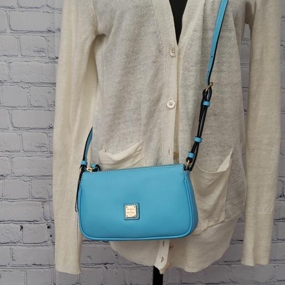 Dooney & Bourke Handbags - Dooney and Burke Lexi Crossbody in light Blue, NWT